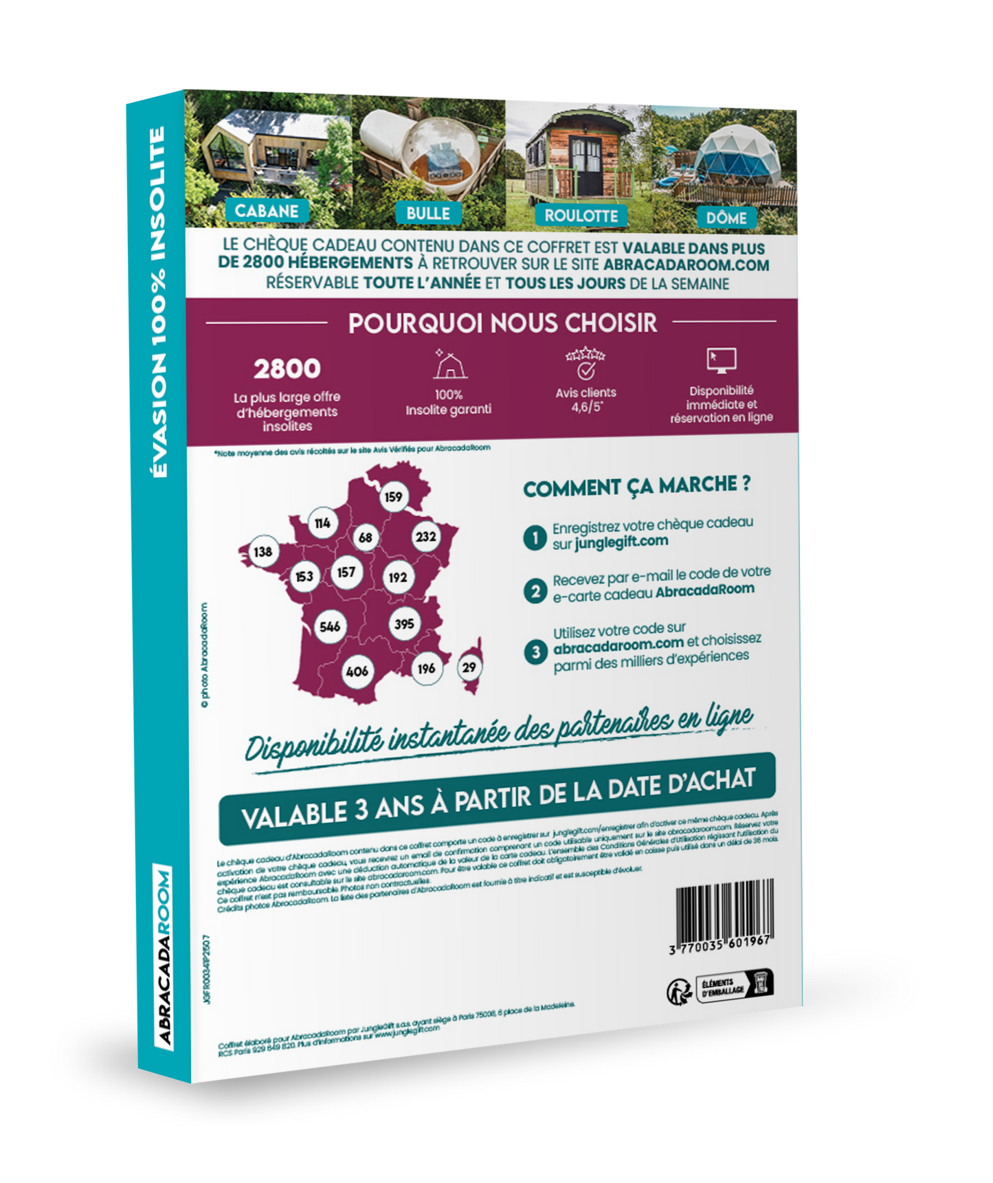 Coffret Cadeau : EVASION 100% INSOLITE
