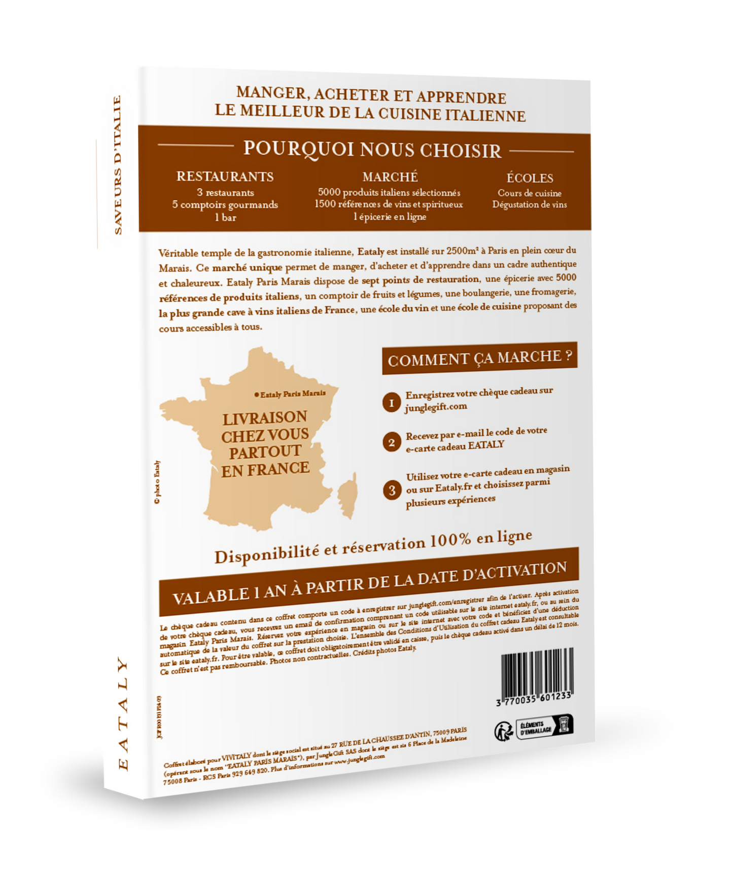 Coffret cadeau : SAVEURS D'ITALIE