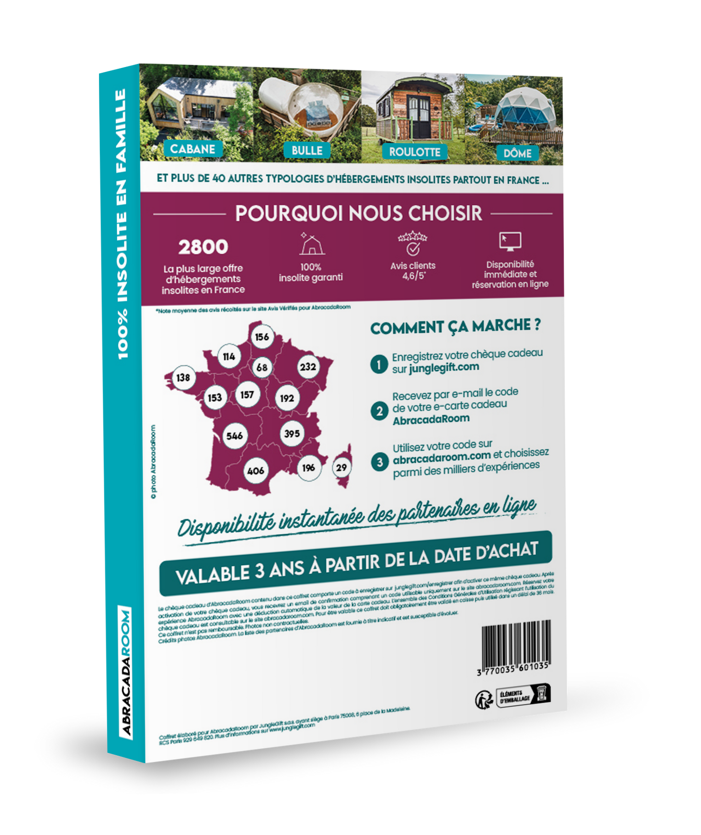 Coffret cadeau : 100% INSOLITE EN FAMILLE