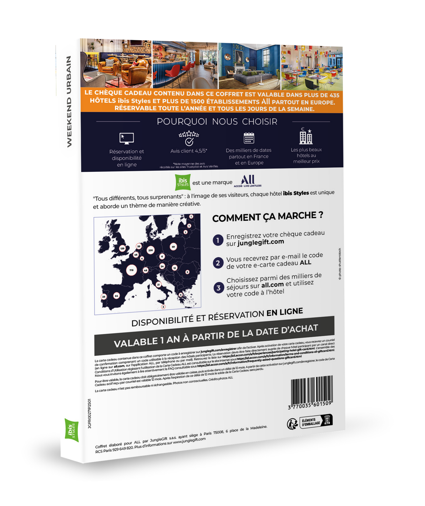 Coffret cadeau: week-end urbain