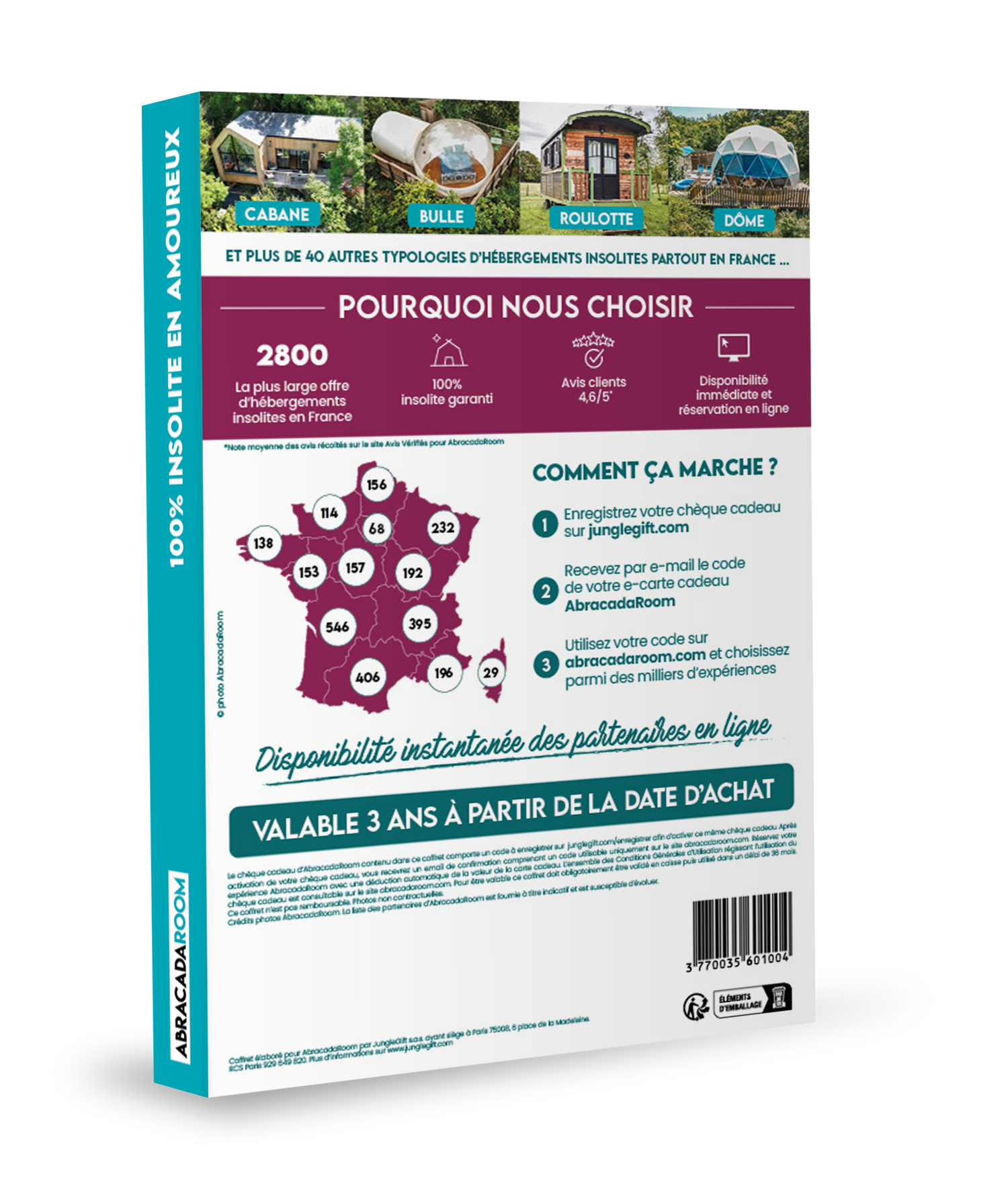 Coffret cadeau : 100% insolite en amoureux