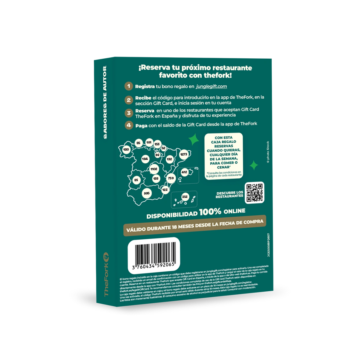Caja regalo THEFORK : Sabores de Autor