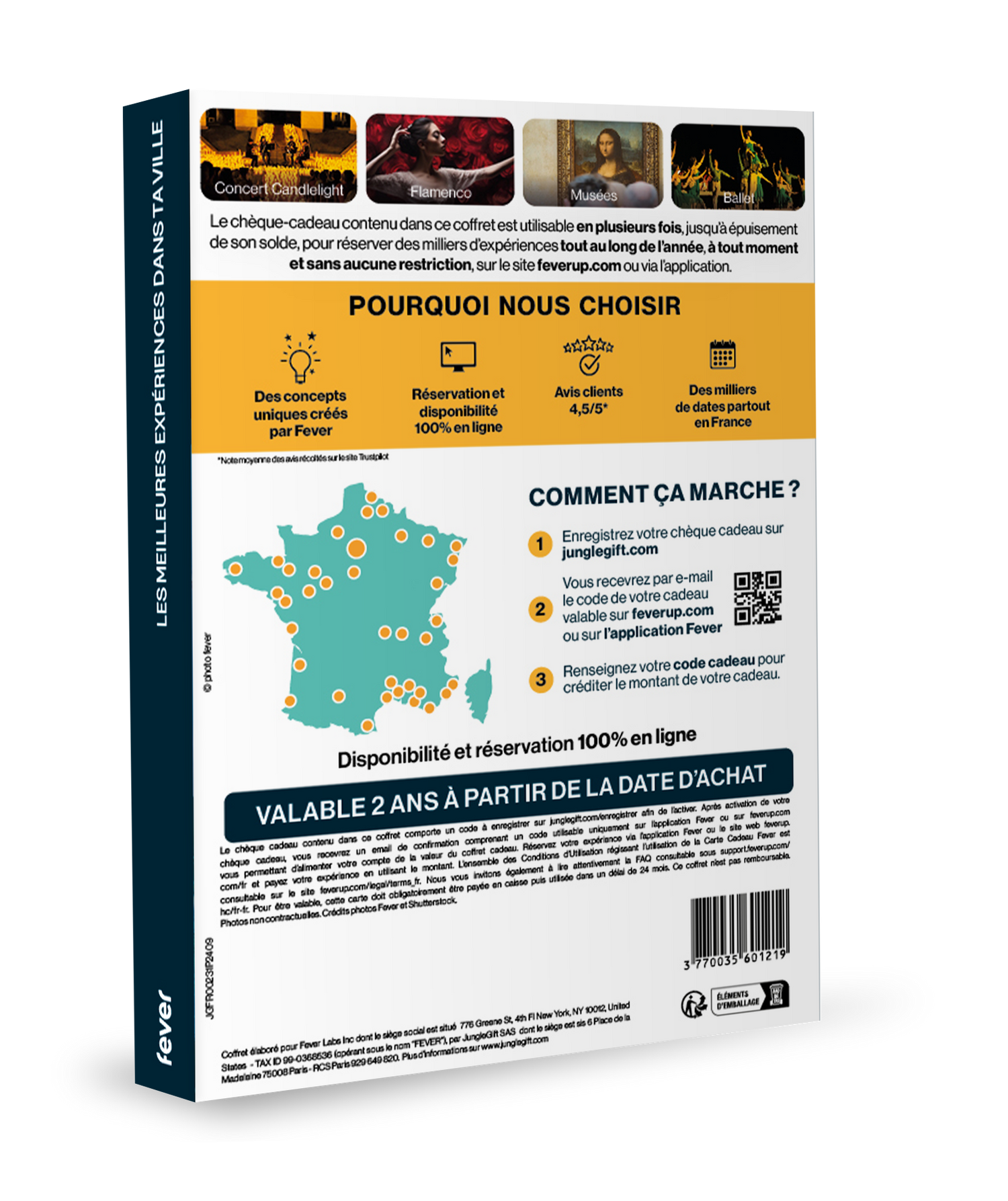 Coffret cadeau FEVER : Spectacle, Concert, Attraction, Cinéma