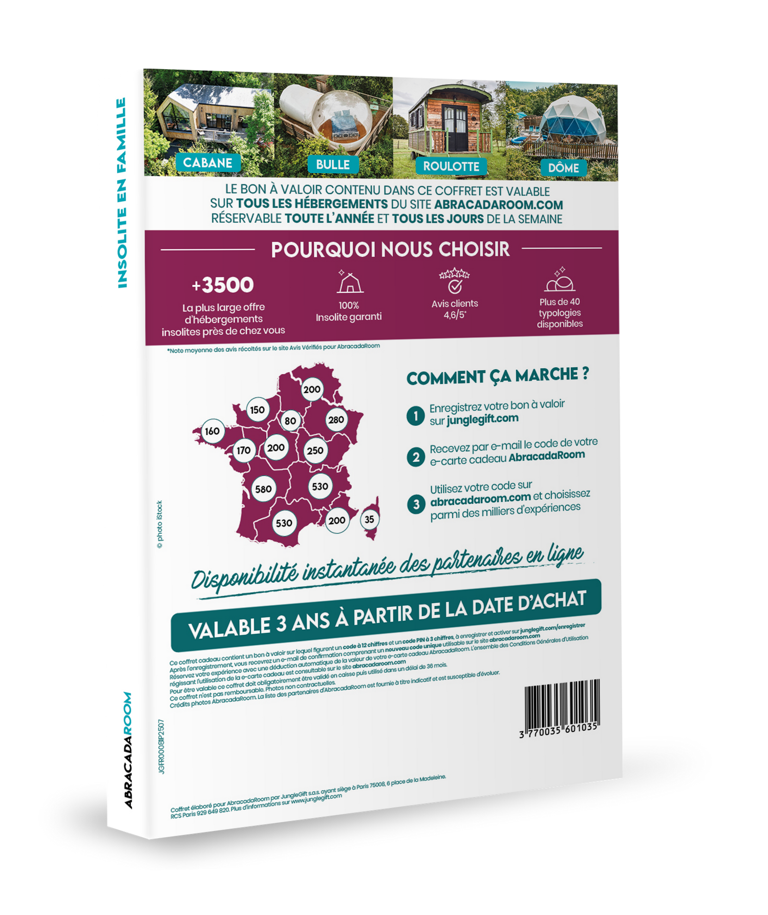 Coffret cadeau ABRACADAROOM : 100% insolite en famille