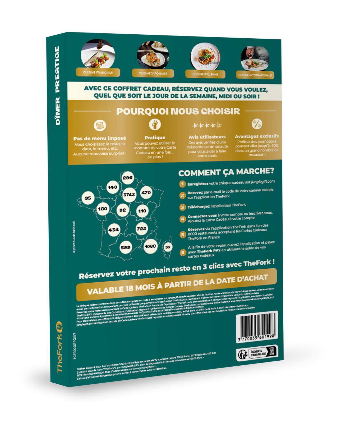 Coffret cadeau : DINER PRESTIGE