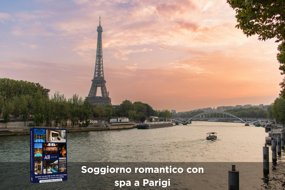 Cofanetto regalo: Soggiorno romantico con spa a Parigi