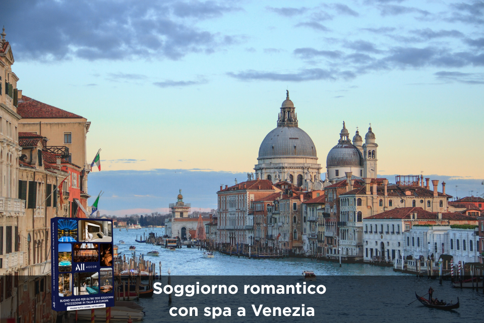 Cofanetto regalo: Soggiorno romantico con spa a Venezia