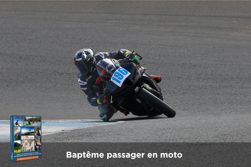 Coffret cadeau : Baptême passager moto