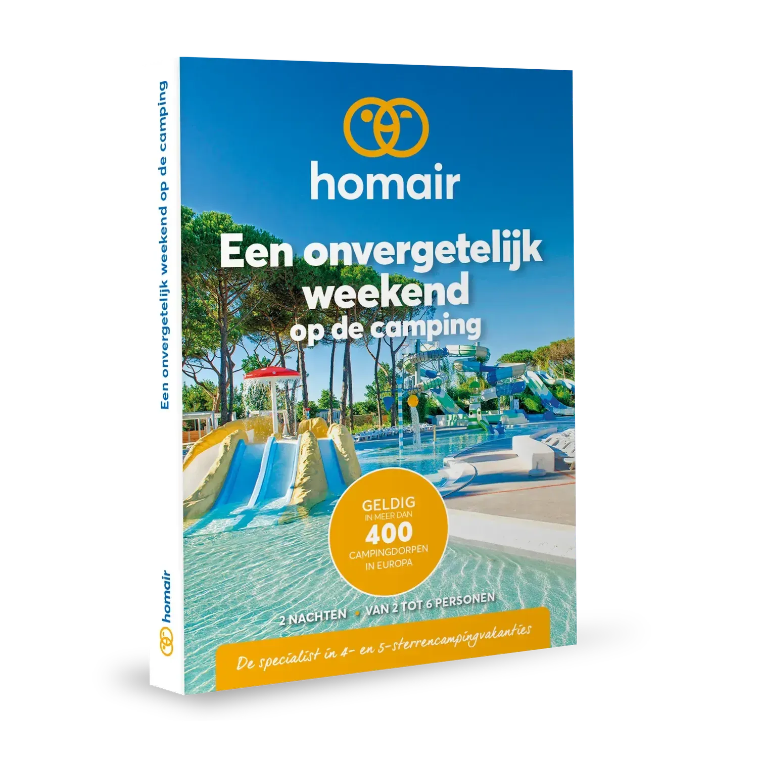 Cadeaubox Homair: Een onvergetelijk weekend op de camping Cadeaubox fysieke