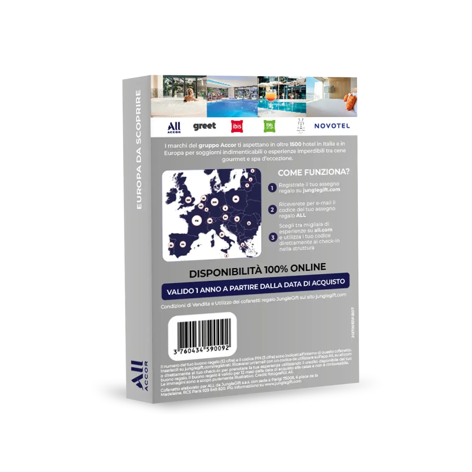 Cofanetto regalo ALL ACCOR : Europa da scoprire 