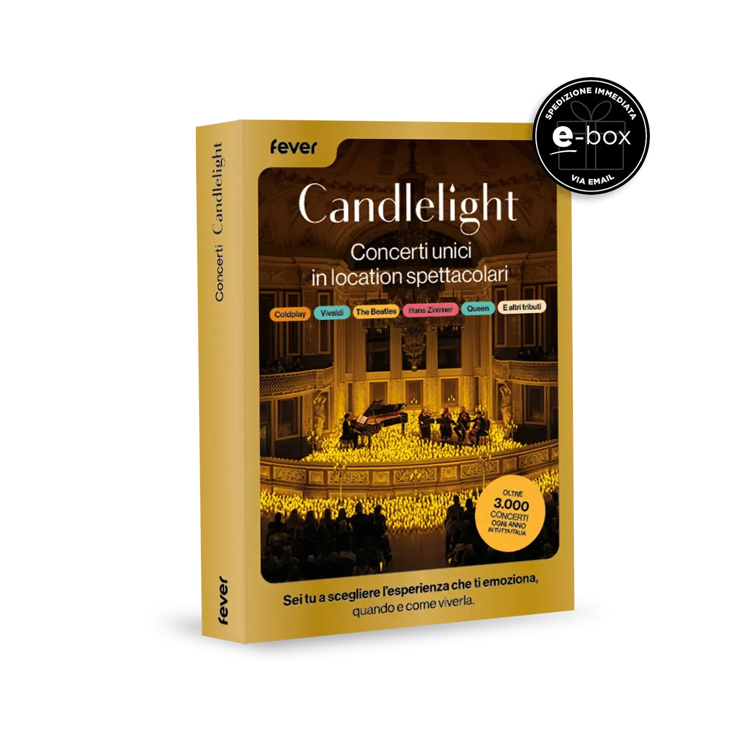 Cofanetto regalo CANDLELIGHT : Concerto di musica e-Box