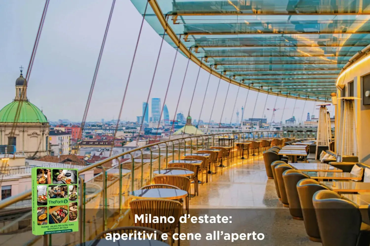 Cofanetto regalo: Milano d’estate: aperitivi e cene all’aperto 40€