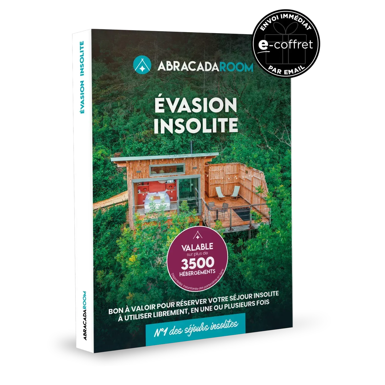 Coffret cadeau ABRACADAROOM : Evasion 100% insolite e-Coffret