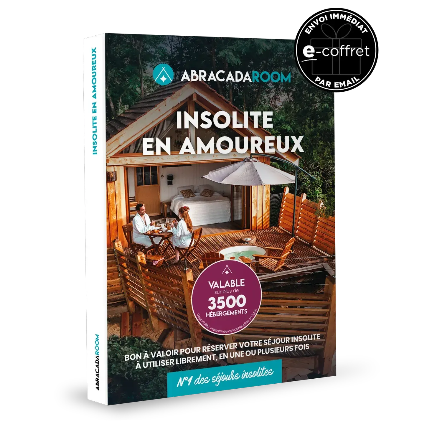 Coffret cadeau ABRACADAROOM : Insolite en amoureux e-Coffret