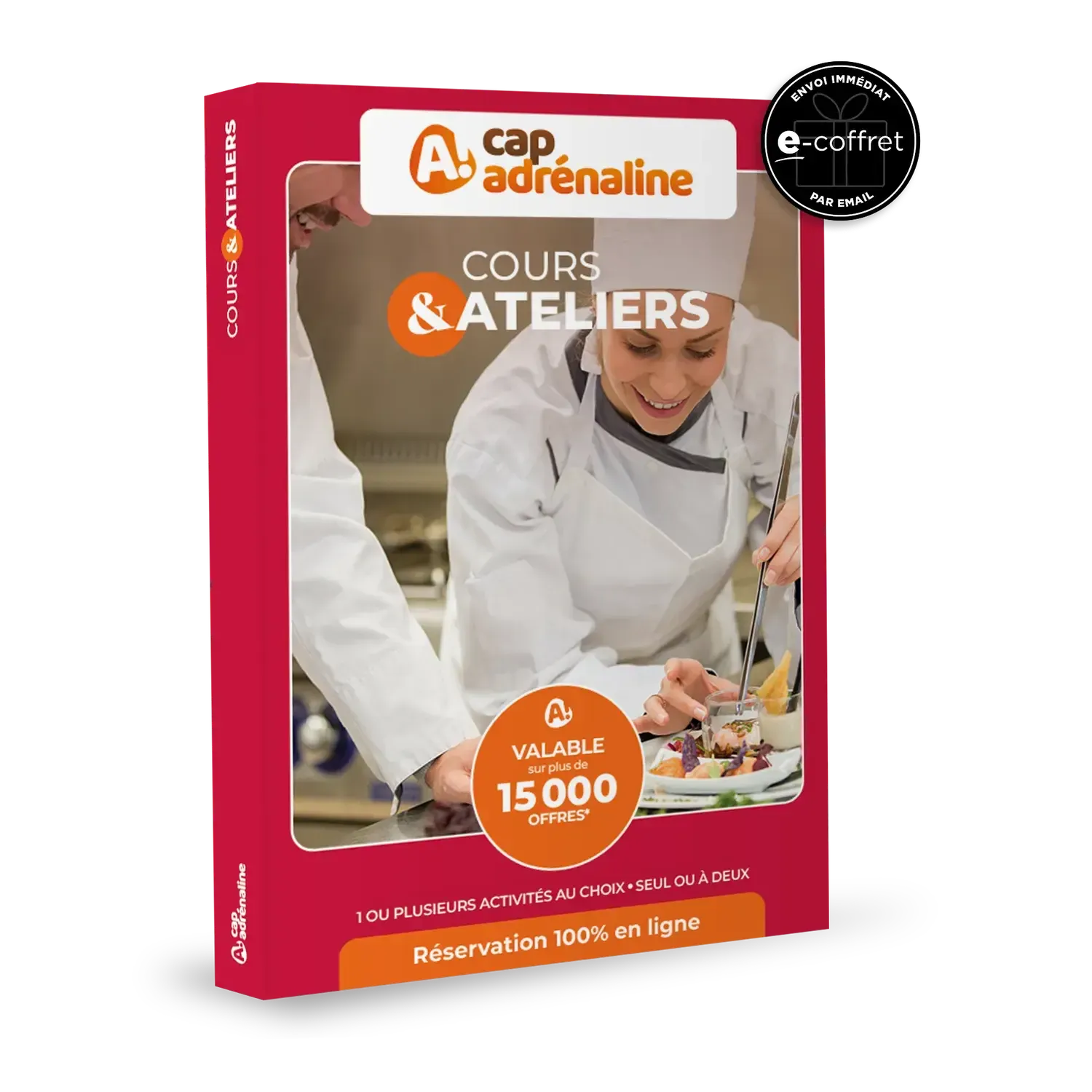 Coffret cadeau CAP ADRÉNALINE : Cours & Ateliers e-Coffret