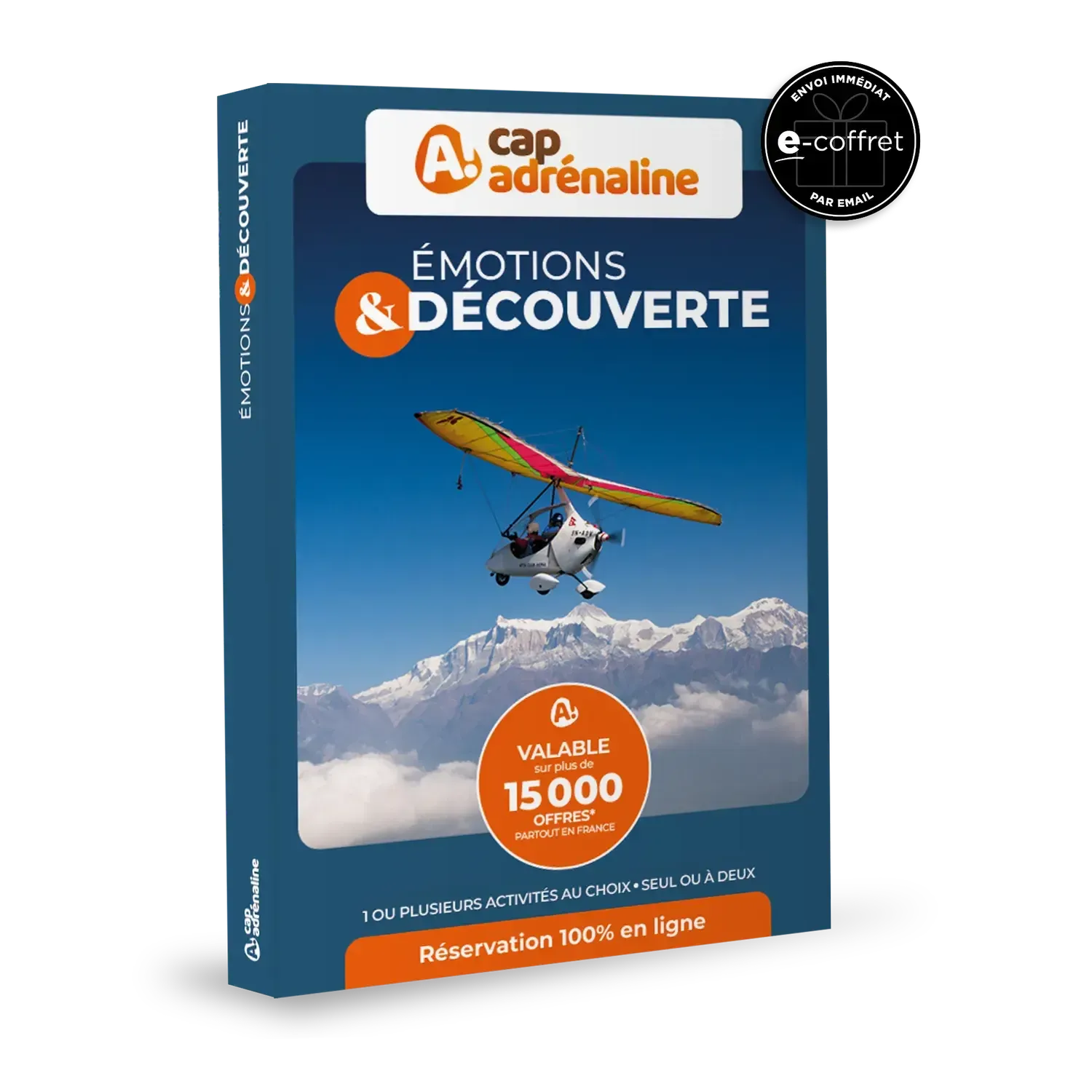 Coffret cadeau CAP ADRÉNALINE : Émotions & DÉCOUVERTE e-Coffret