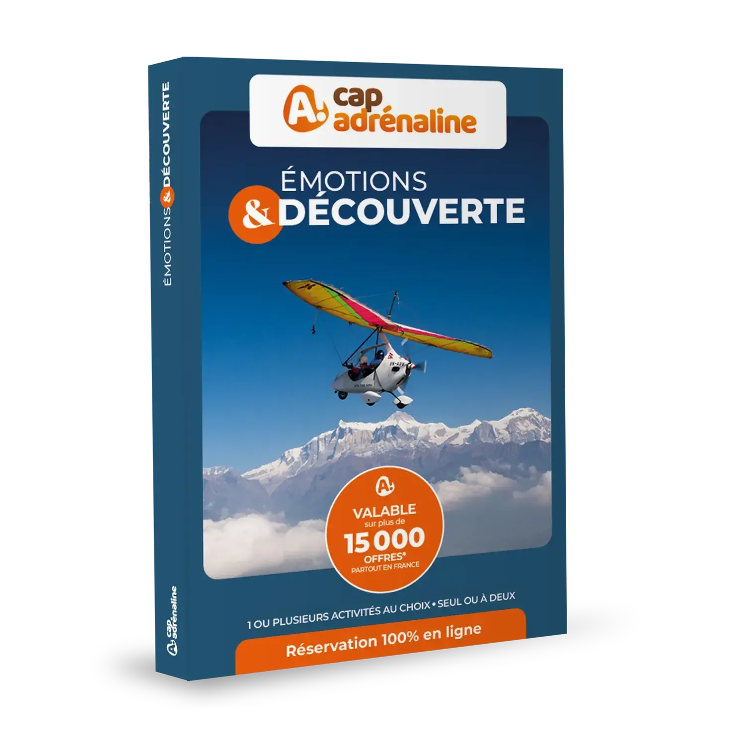 Coffret cadeau CAP ADRÉNALINE : Émotions & DÉCOUVERTE Coffret physique