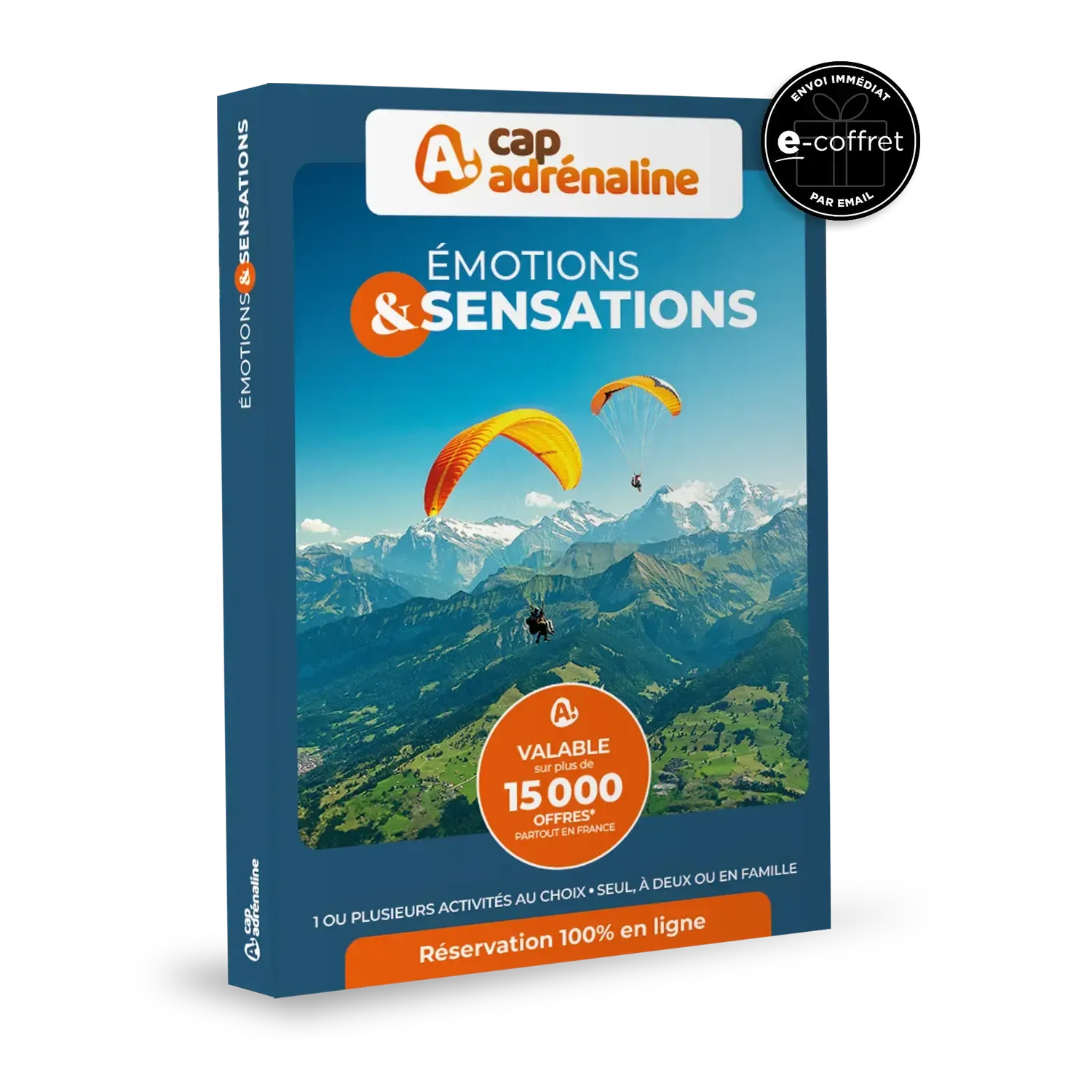 Coffret cadeau CAP ADRÉNALINE : Émotions & SENSATIONS e-Coffret