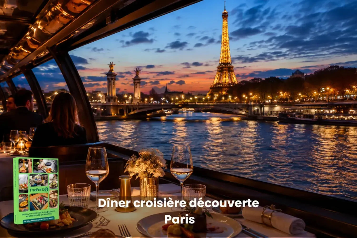Coffret cadeau : Dîner croisière découverte Paris 