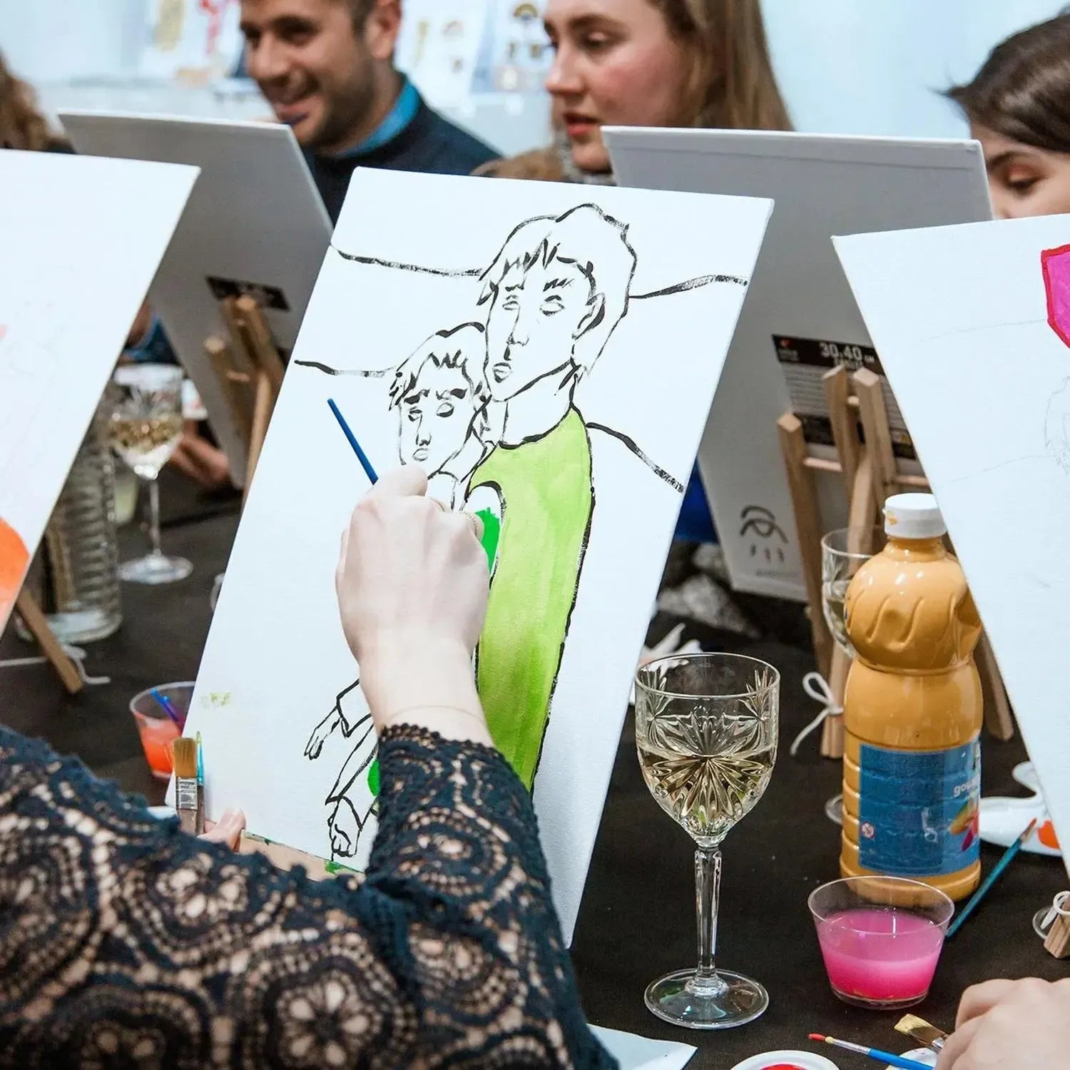 Coffret cadeau : Drink and Paint 80€