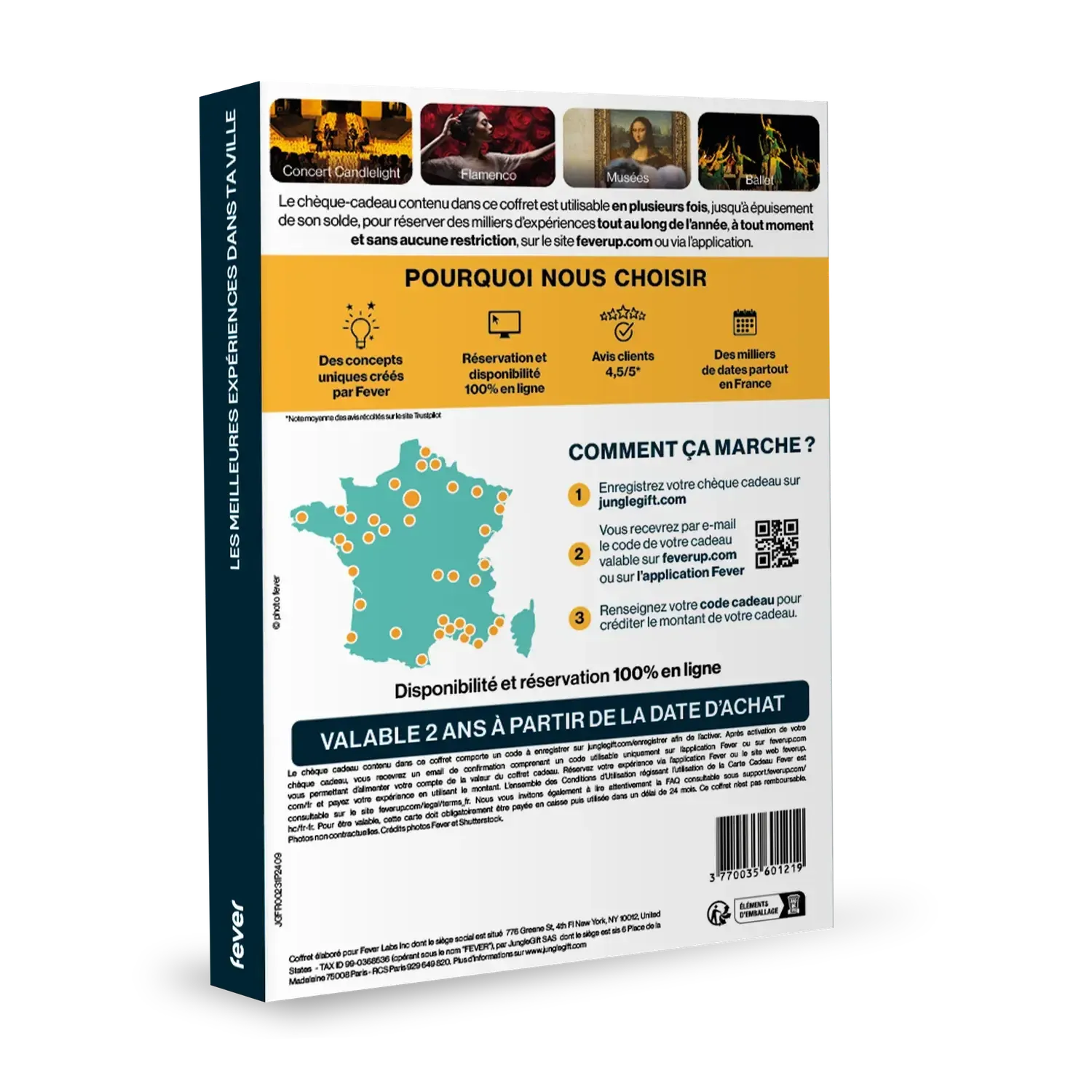 Coffret cadeau FEVER : Spectacle, Concert, Attraction, Cinéma 