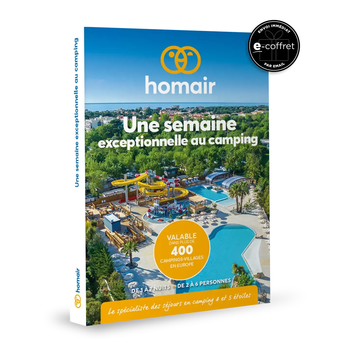 Coffret cadeau HOMAIR : Une semaine exceptionnelle au camping e-Coffret