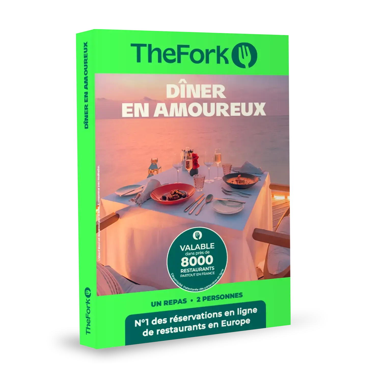 Coffret cadeau THEFORK : Dîner en amoureux Coffret physique