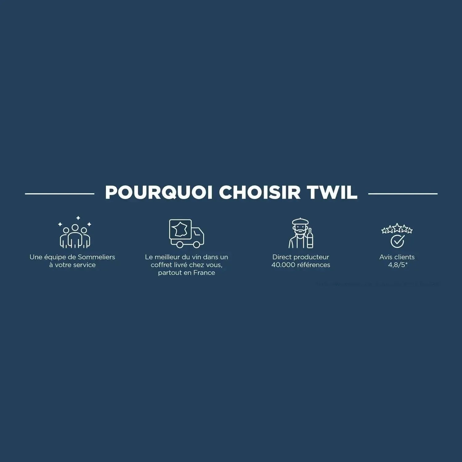 Coffret cadeau TWIL : Vins d'exception à domicile 