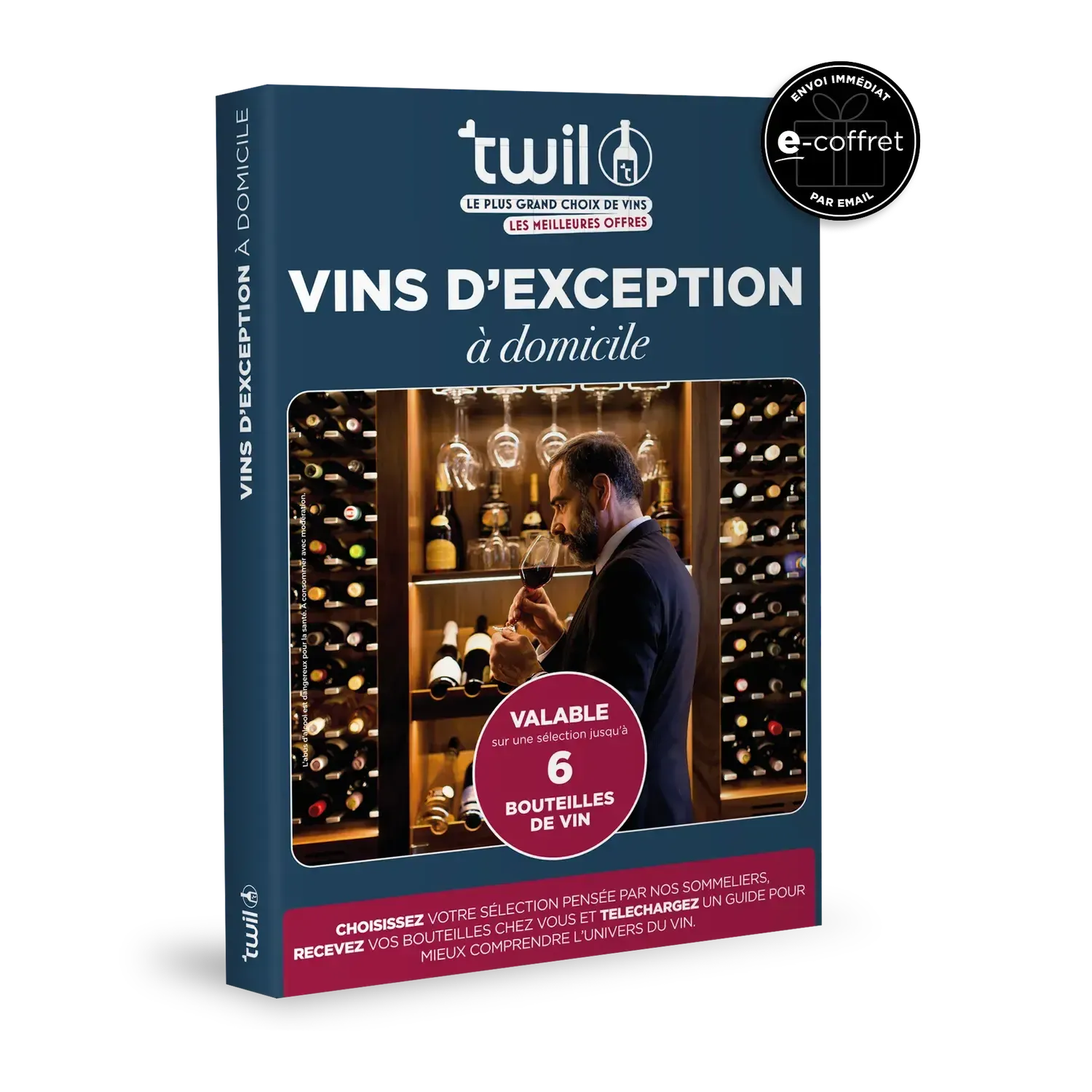 Coffret cadeau TWIL : Vins d'exception à domicile e-Coffret