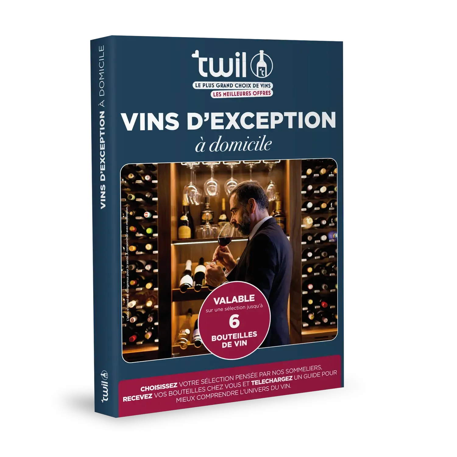 Coffret cadeau TWIL : Vins d'exception à domicile Coffret physique