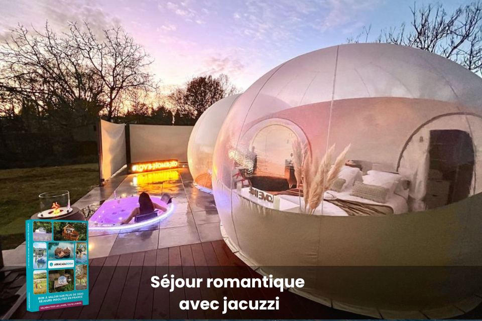 Coffret cadeau : Séjour romantique avec jacuzzi