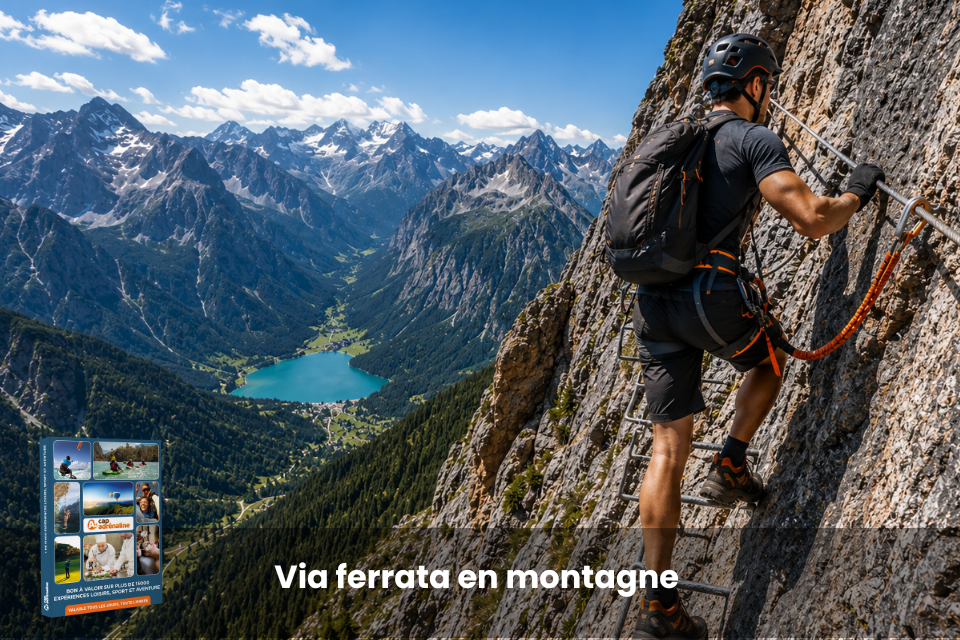 Coffret cadeau : Via ferrata en montagne