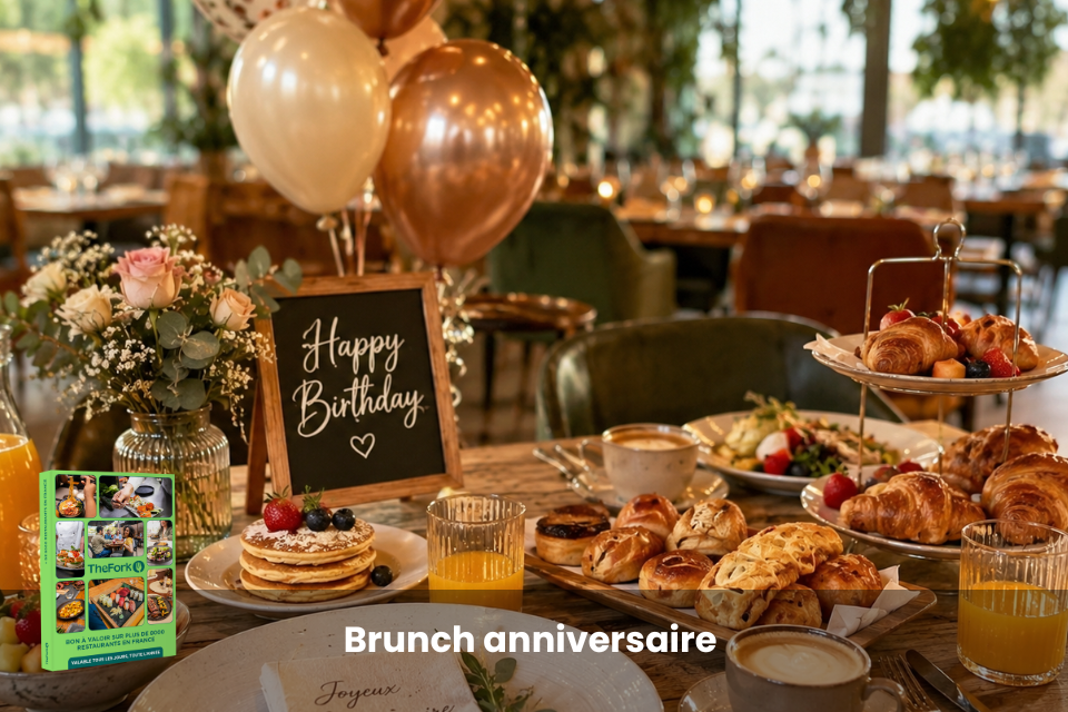 Coffret cadeau : Brunch anniversaire