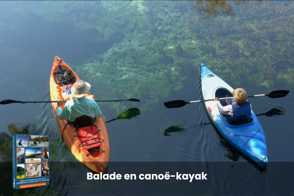 Coffret cadeau : Balade en canoë-kayak