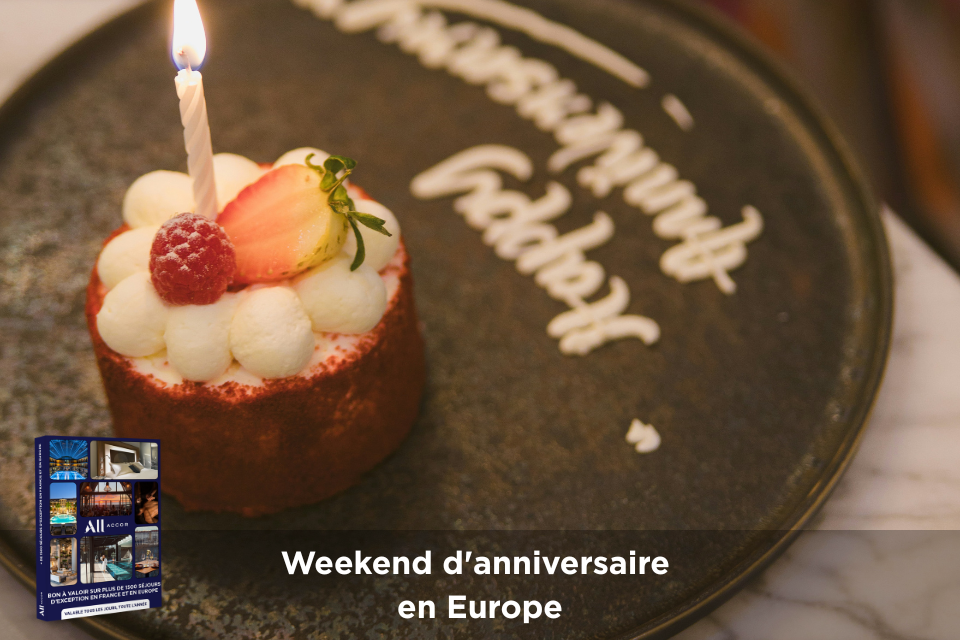 Coffret cadeau : Weekend d'anniversaire en Europe