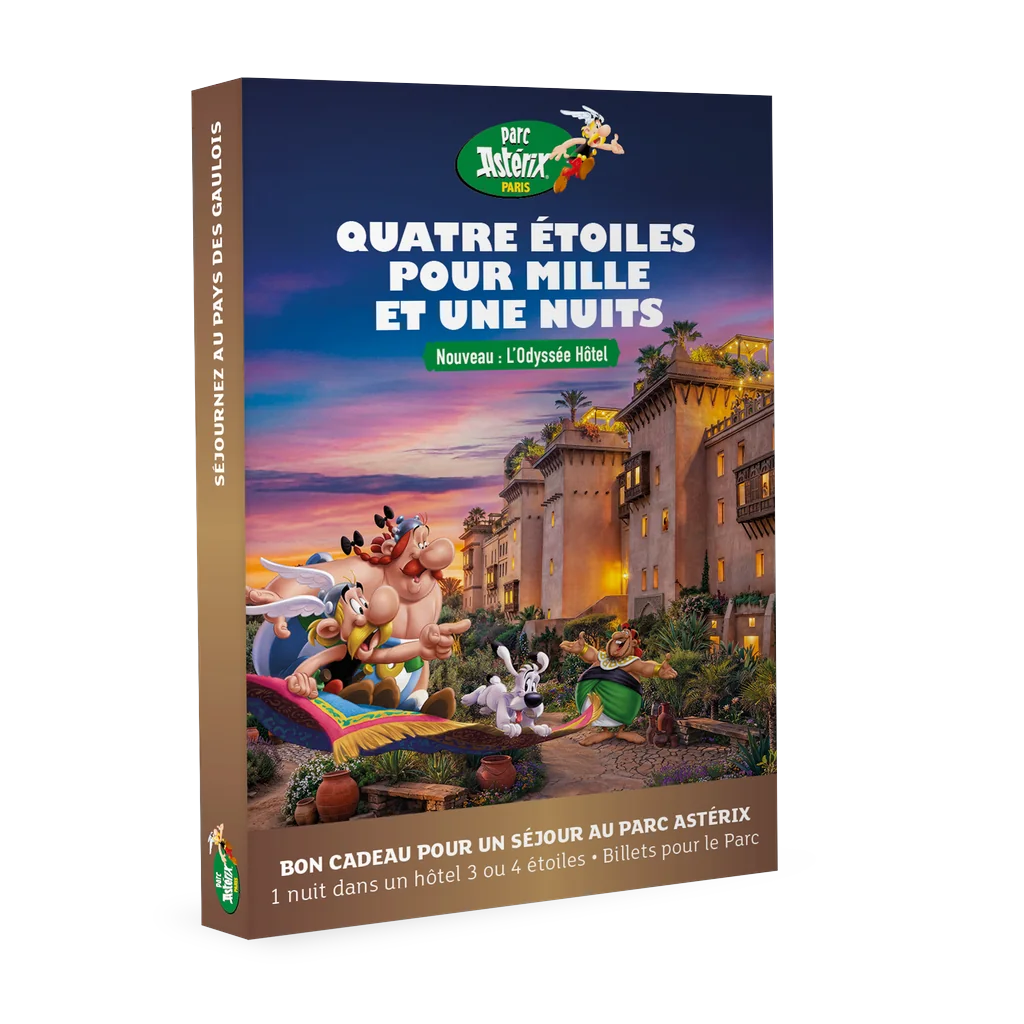 Coffret cadeau PARC ASTÉRIX : Un séjour en duo